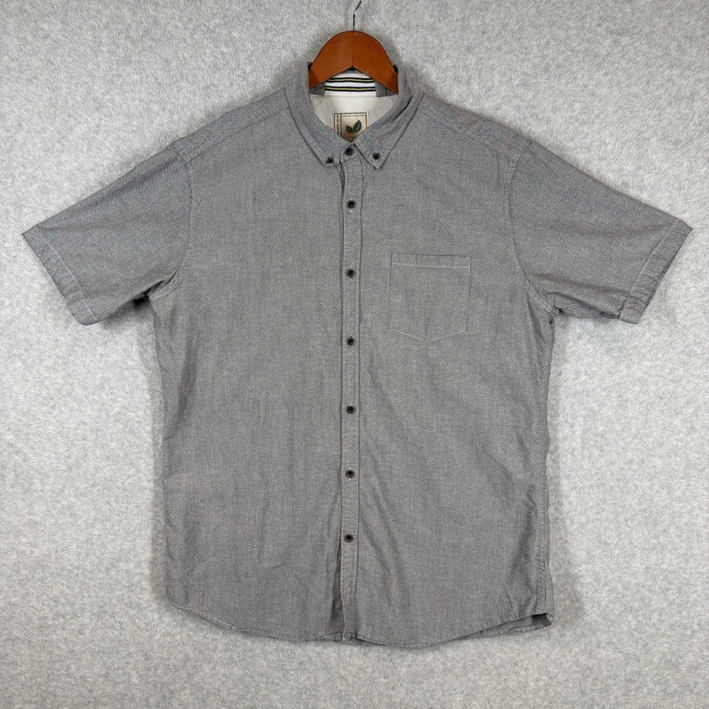 Alexander Julian Colours Organic Cotton Gray Casual Button Down Shirt XL